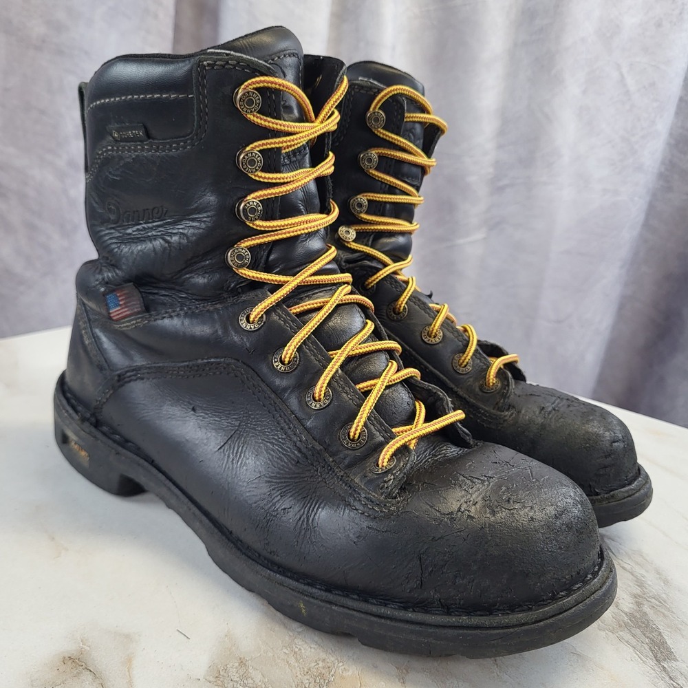 Danner Quarry USA 8" Gore-Tex Black AT Composite Toe Men's Size 8 D 17311